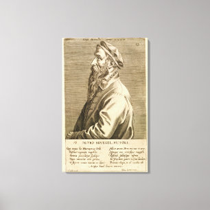 Porträtt av Pieter Brueghel fläderen (c.1527/8-6 Canvastryck