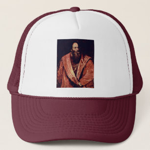 Porträtt av Pietro Aretino. Vid Tizian Keps
