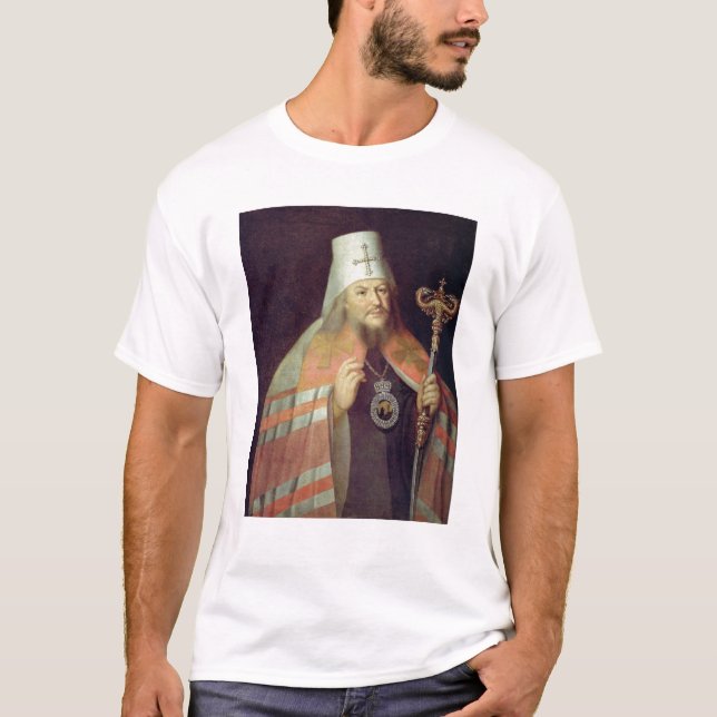 Porträtt av Plato II, ärkebiskop av Moscow T Shirt (Framsida)