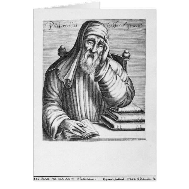 Porträtt av Plutarch Hälsningskort (Framsidan)