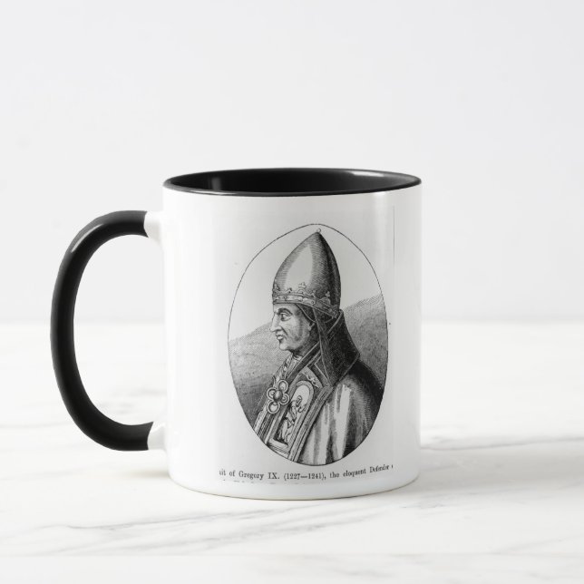 Porträtt av Pope Gregory IX Mugg (Vänster)