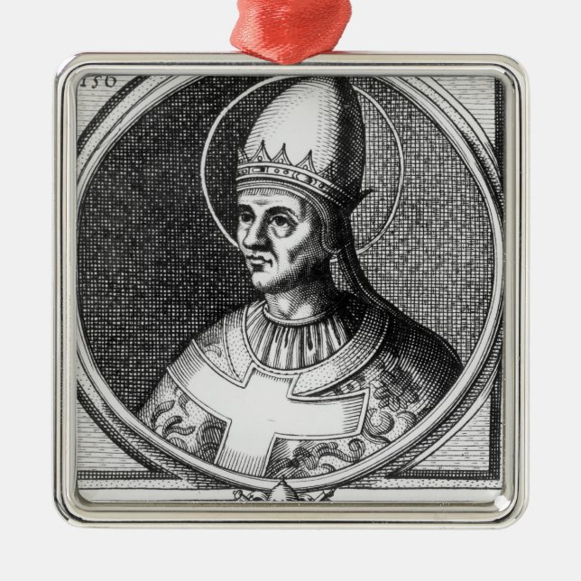 Porträtt av Pope Gregory VII Julgransprydnad Metall (Framsidan)