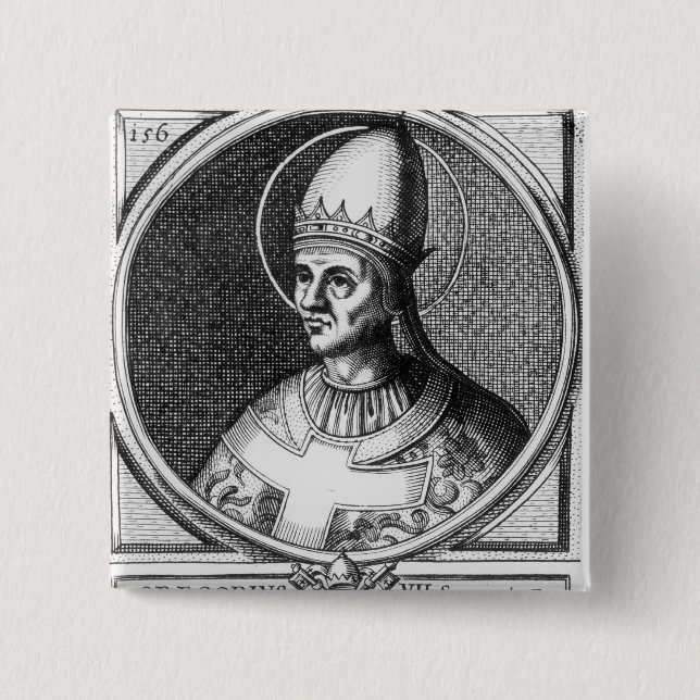 Porträtt av Pope Gregory VII Knapp (Framsida)