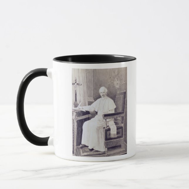 Porträtt av Pope Leo XIII Mugg (Vänster)
