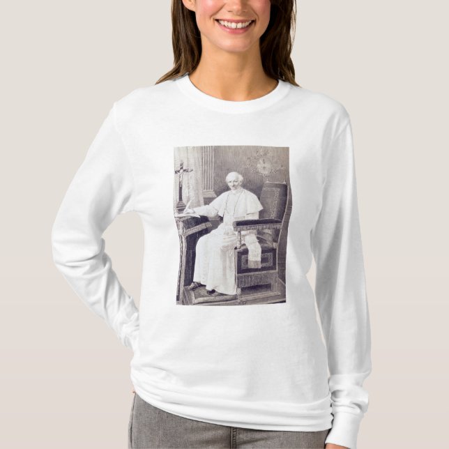 Porträtt av Pope Leo XIII Tee Shirt (Framsida)