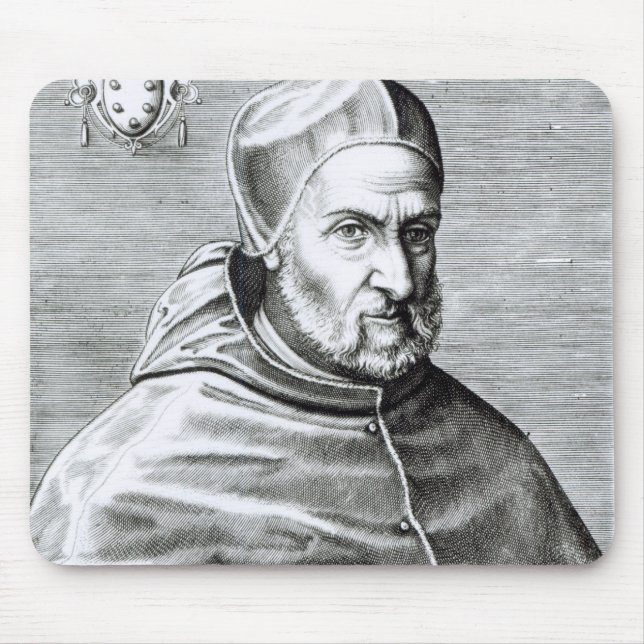 Porträtt av Pope Pius dropp, 1559 Musmatta (Framsidan)