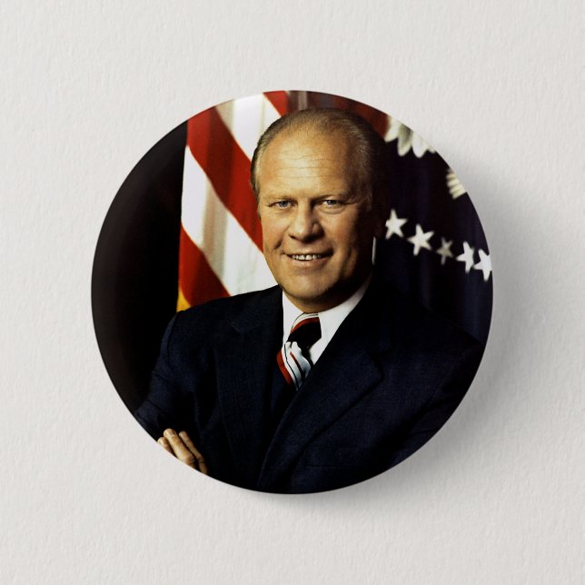 Porträtt av president Gerald Ford Knapp (Framsida)