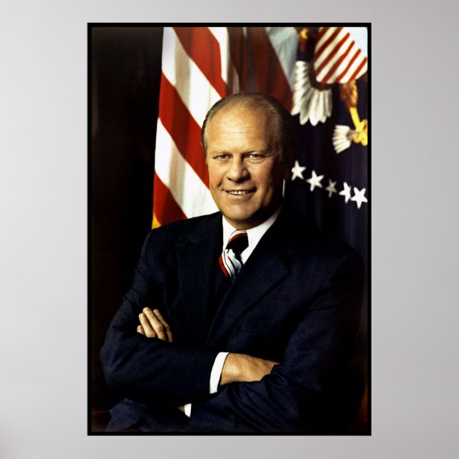 Porträtt av president Gerald Ford Poster (Framsidan)