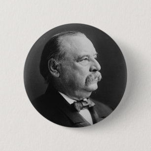 Porträtt av presidenten Stephen Grover Cleveland Knapp