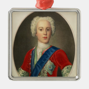 Porträtt av Prince Charles Edward Julgransprydnad Metall