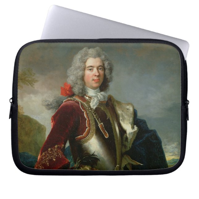 Porträtt av Prince Jacques 1er Grimaldi (olja på Laptop Sleeve (Framsidan)