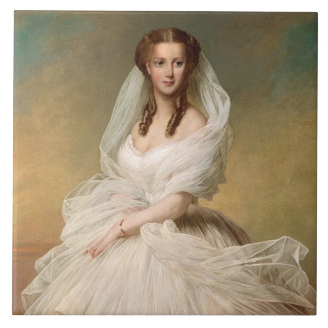 Porträtt av Princess Alexandra Kakelplatta (Framsidan)