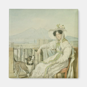 Porträtt av Princess Natalia Golitsin, 1822-26 Magnet