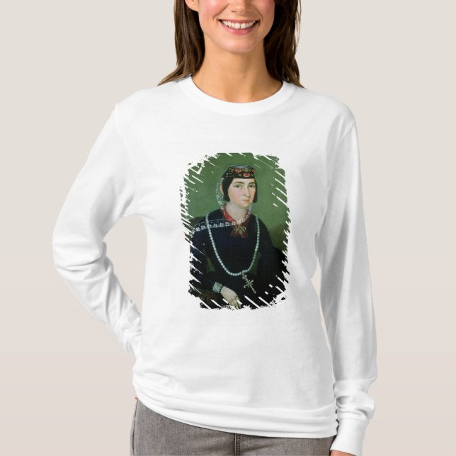 Porträtt av Princess Salome Chavchavadze T Shirt (Framsida)