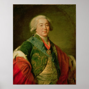 Porträtt av prins Alexander Borisovich Kurakin Poster