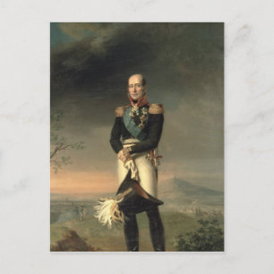 Porträtt av prins Mikhail Barclay de Tolly Vykort