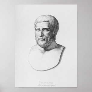 Porträtt av Pythagoras Poster