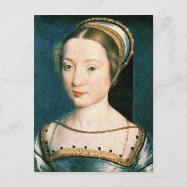 Porträtt av Queen Claude Vykort (Framsida)