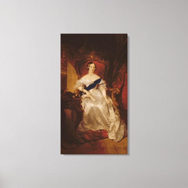 Porträtt av Queen Victoria Canvastryck (Framsida)