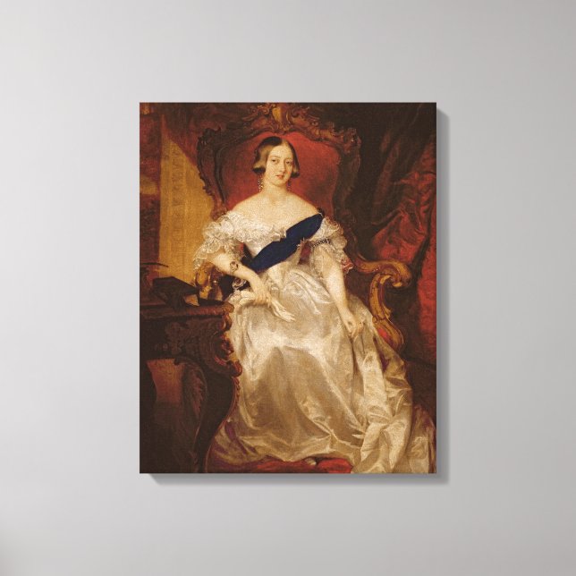 Porträtt av Queen Victoria Canvastryck (Framsida)