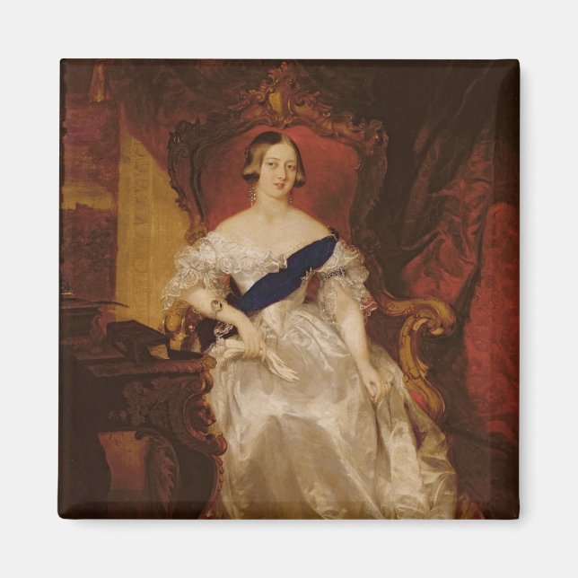 Porträtt av Queen Victoria Magnet (Framsidan)