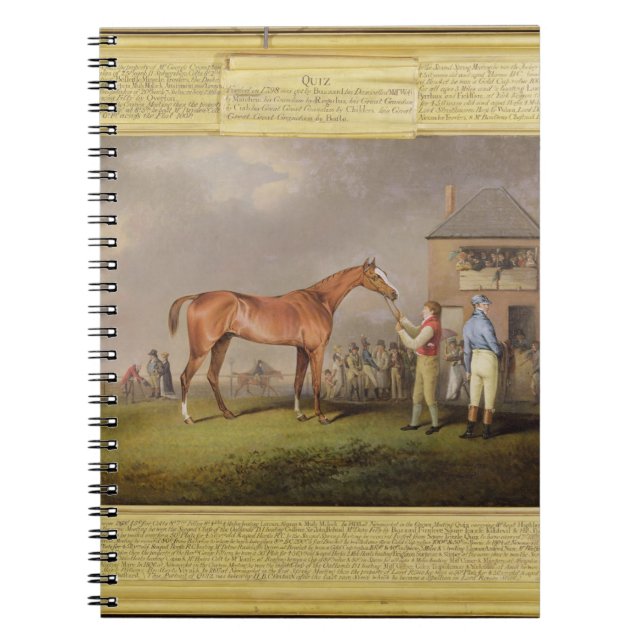 Porträtt av "quizen", egendomen av Lord Rous, aft Anteckningsbok (Framsidan)