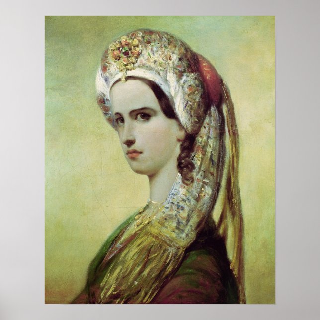 Porträtt av Rachel Poster (Framsidan)