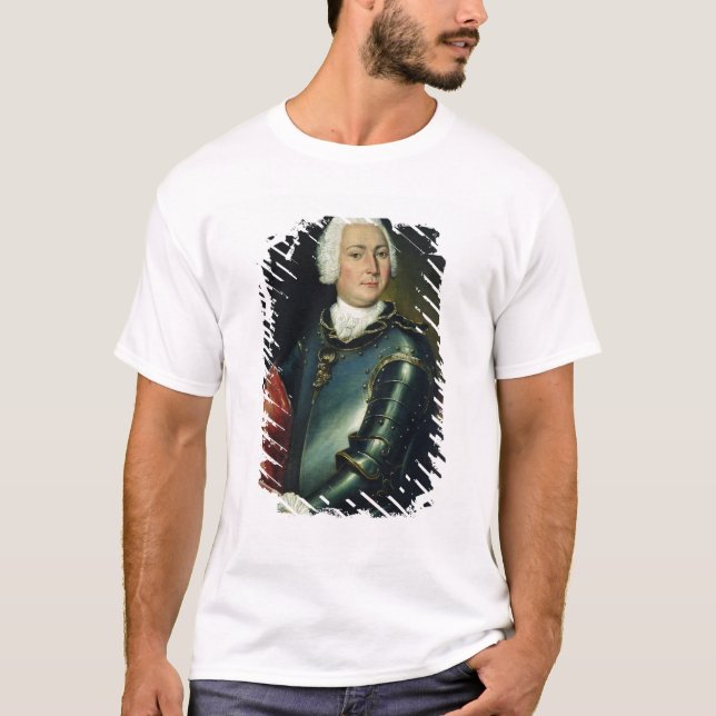 Porträtt av räkningen Ernst Christoph von T-shirt (Framsida)
