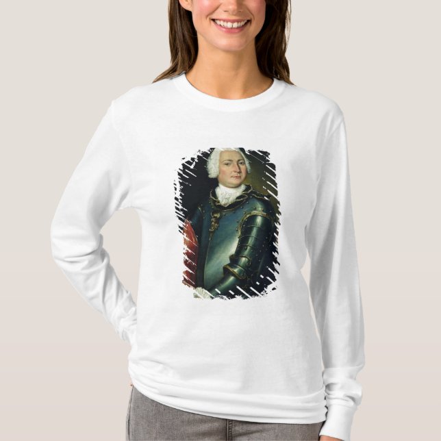 Porträtt av räkningen Ernst Christoph von T-shirt (Framsida)