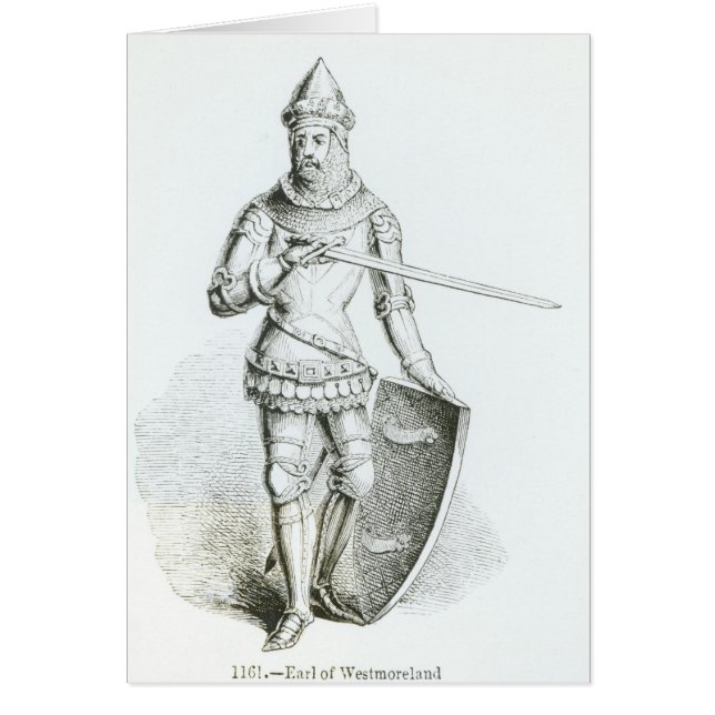 Porträtt av Ralph Neville Hälsningskort (Framsidan)