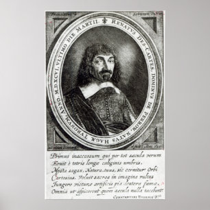 Porträtt av Rene Descartes, 1644 Poster