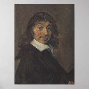 Porträtt av René Descartes av Frans Hals Poster