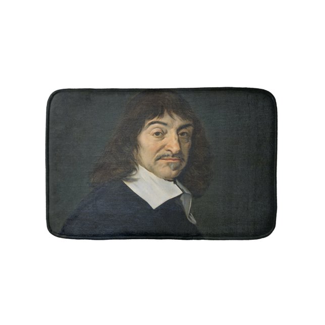 Porträtt av Rene Descartes c.1649 Badrumsmatta (Framsidan)