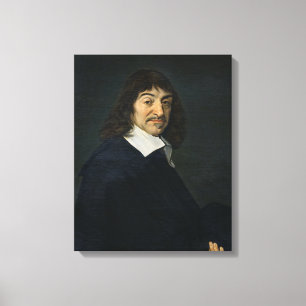 Porträtt av Rene Descartes c.1649 Canvastryck