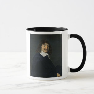 Porträtt av Rene Descartes c.1649 Mugg