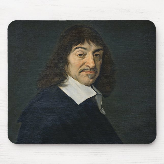 Porträtt av Rene Descartes c.1649 Musmatta (Framsidan)