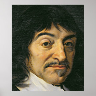 Porträtt av Rene Descartes c.1649 Poster
