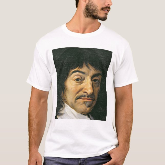Porträtt av Rene Descartes c.1649 Tee Shirt (Framsida)