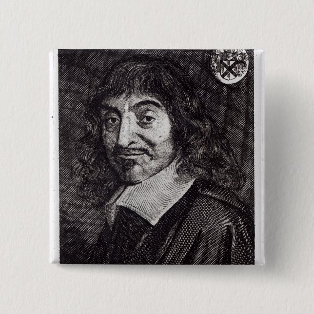Porträtt av Rene Descartes Knapp (Framsida)
