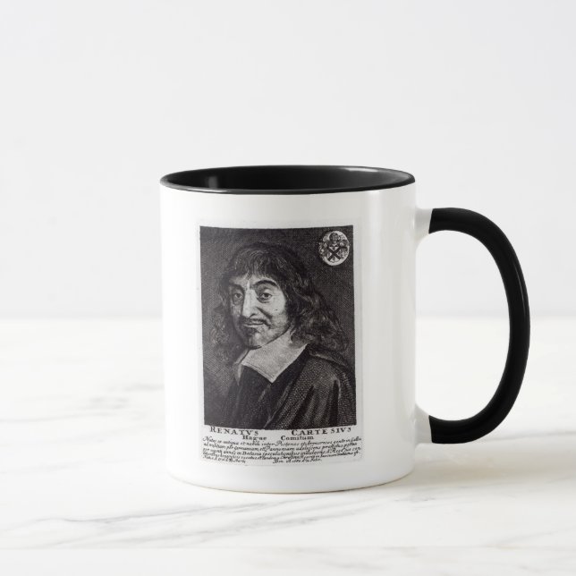 Porträtt av Rene Descartes Mugg (Höger)