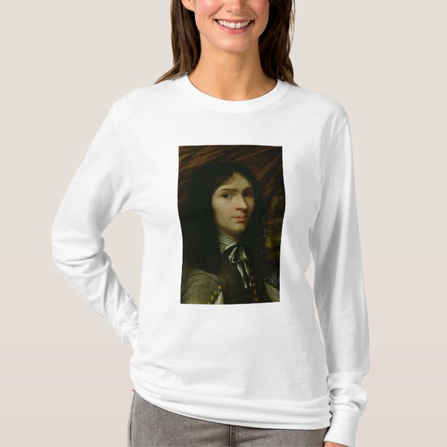 Porträtt av Rene Descartes Tee Shirt (Framsida)