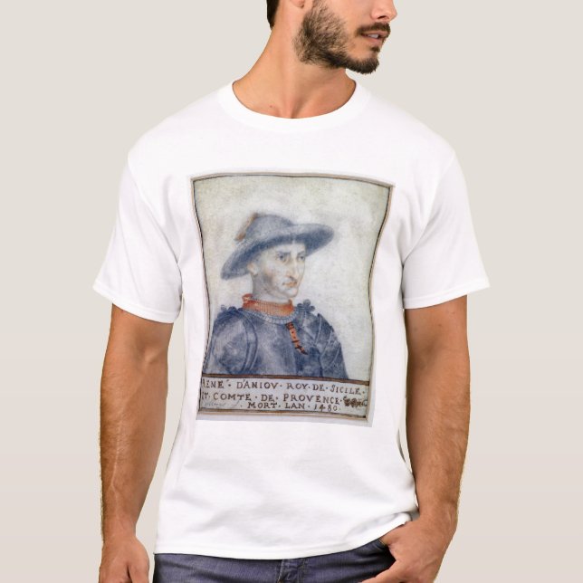 Porträtt av Rene mig hertig av Anjou Tee Shirt (Framsida)