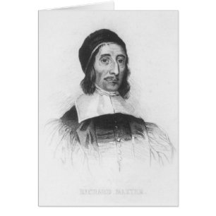 Porträtt av Richard Baxter Hälsningskort
