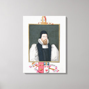 Porträtt av Richard Cox (1500-81) biskop av Ely f Canvastryck