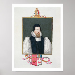 Porträtt av Richard Cox (1500-81) biskop av Ely fr Poster