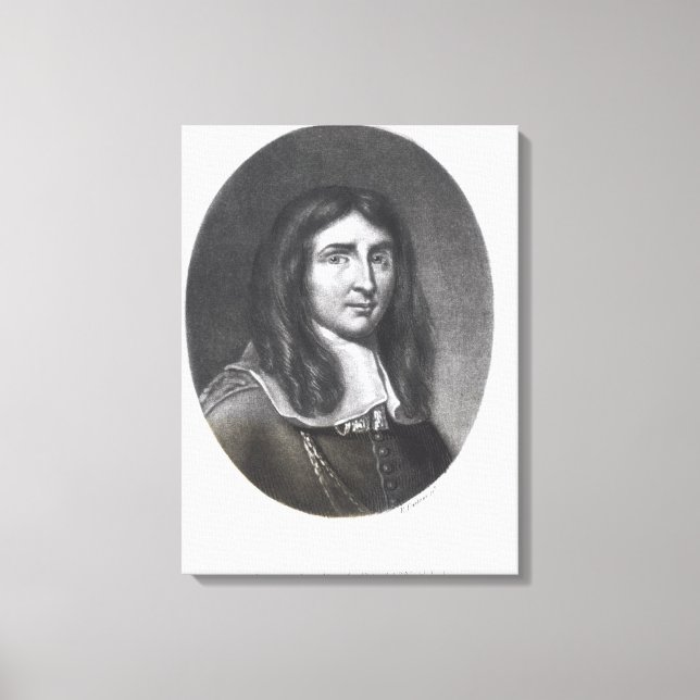 Porträtt av Richard Cromwell Canvastryck (Framsida)