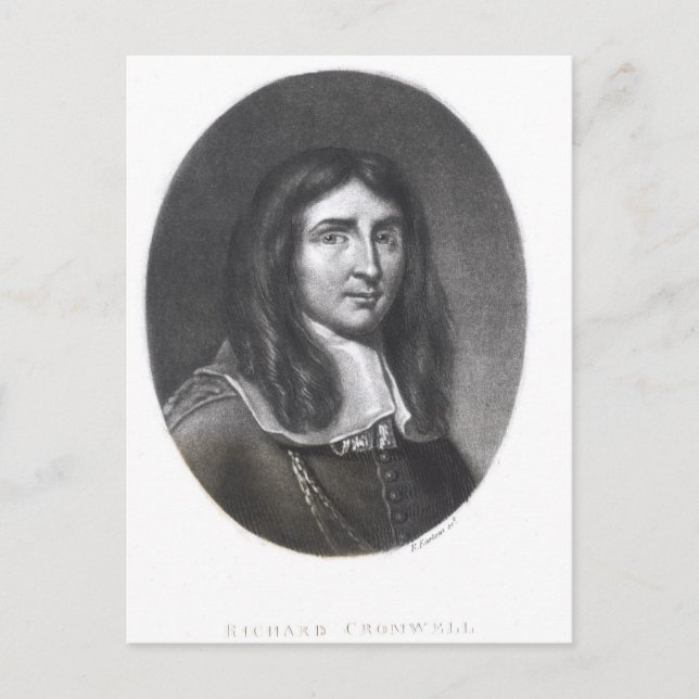 Porträtt av Richard Cromwell Vykort (Framsida)