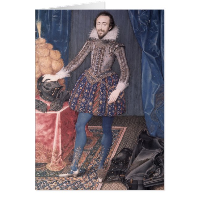 Porträtt av Richard Sackville, 3rd Earl av Hälsningskort (Framsidan)