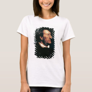 Porträtt av Richard Wagner (1813-83) (olja på Tee Shirt