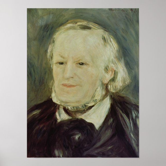 Porträtt av Richard Wagner , 1893 Poster (Framsidan)